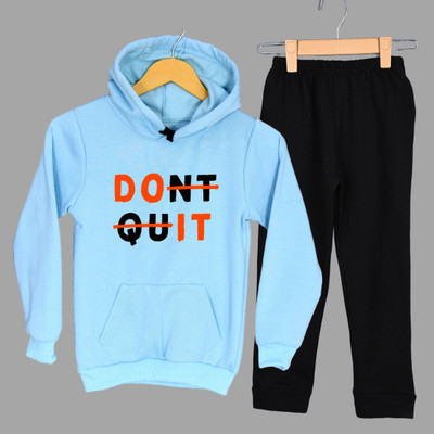 SHOTEK Boys & Girls Casual Sweatshirt Sweatpant(Blue)