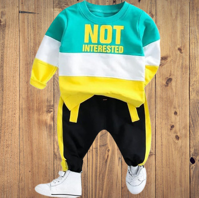 Ameeha Baby Boys & Baby Girls Casual Sweatshirt Track Pants(Not Green)