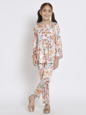 Readiprint Fashions Girls Party(Festive) Top Trouser(Multi)