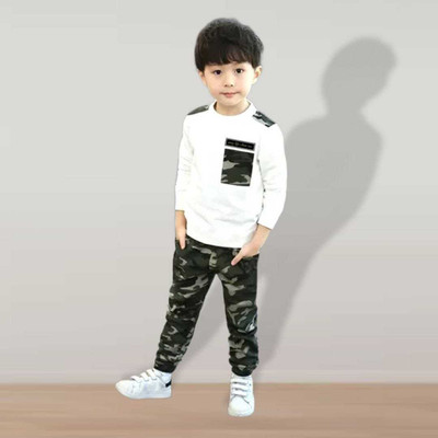 SWAR FASHIONS Baby Boys Casual Dress T-shirt, Pant(White, Multicolor)
