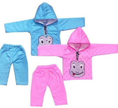 SHINING4 Baby Boys & Baby Girls Party(Festive) T-shirt Pyjama(MULTICOLOR)