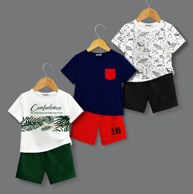 tarsier Baby Boys & Baby Girls Casual T-shirt Shorts(CONFIDENCE_ROCKET_NAVY POC)