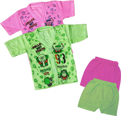 ReshmaaEnter Baby Boys & Baby Girls Casual T-shirt Shorts(E-2-6)