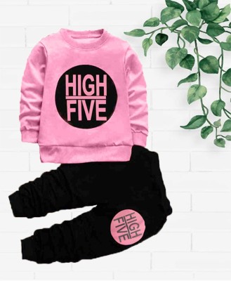 HEYDALS Baby Boys & Baby Girls Casual Sweatshirt Track Pants(Pink)