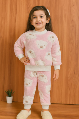 JhilikGarments Baby Girls Mickey Casual Top Pant(Pink)