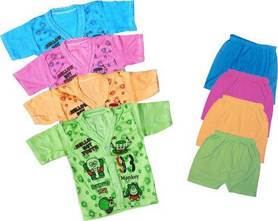 ReshmaaEnter Baby Boys & Baby Girls Casual T-shirt Shorts(E-1-2-3-6)