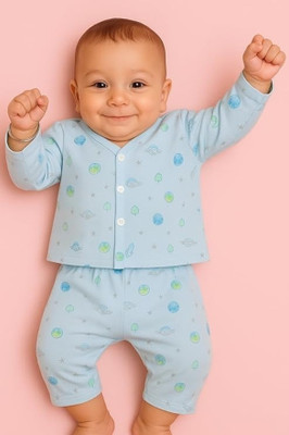 Nestlooms Baby Boys & Baby Girls Casual Shirt Pyjama(Happy Roadsters)