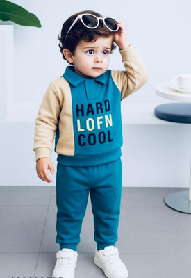 Aazeen fashion Baby Boys & Baby Girls Casual Sweatshirt Track Pants(BLUE)