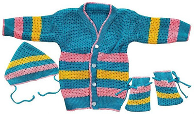 Jugoba Baby Boys & Baby Girls Casual Sweater Pant(Firoji)