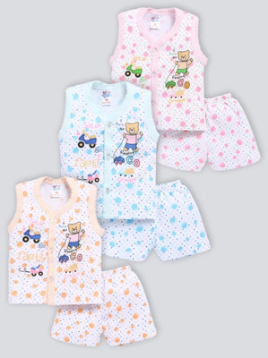 SHINING4 Baby Boys & Baby Girls Casual T-shirt Shorts(MULTICOLOUR)