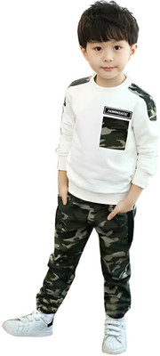 SHREE RIDDHI FASHION Baby Boys Casual T-shirt Capri(White)