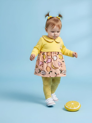 BABY'S DAY Baby Girls Casual Top Legging(Lemon)