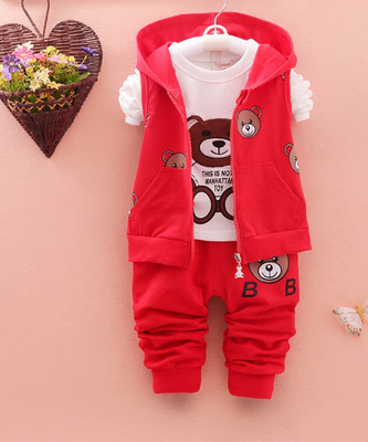 S.R AAYAT FASHION Baby Boys & Baby Girls Party(Festive) Jacket Pant(RED)