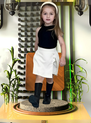 RIYANSHI Girls Party(Festive) Top Shorts(BLACK)