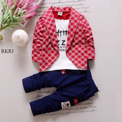 RKRJ Baby Boys Party(Festive) T-shirt Blazer, Pant(RED)