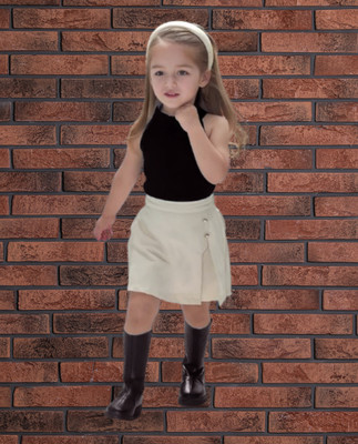 MENVVY Baby Girls Party(Festive) Top Shorts(BLACK)