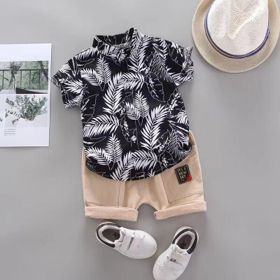 DANGAR Baby Boys & Baby Girls Casual Shirt Shorts(Black)