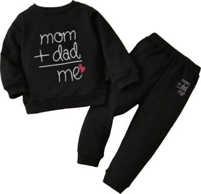 MUCARE Baby Boys Casual T-shirt Pant(Black)