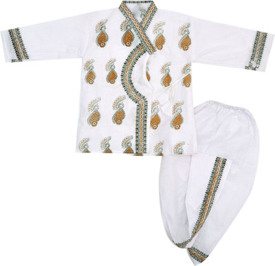 Shyamcollections Baby Boys & Baby Girls Party(Festive) Kurta Dhoti Pant(Multicolour 1)