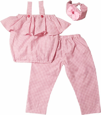 paridhaanmart Baby Girls Party(Festive) Dress Dress(Baby Pink)