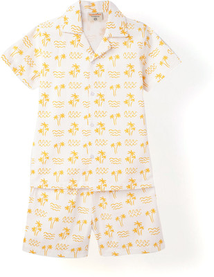 Spunkies Boys Casual Track Suit Shorts(White)