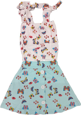 apricus Baby Girls Casual Top Skirt(SEA GREEN)