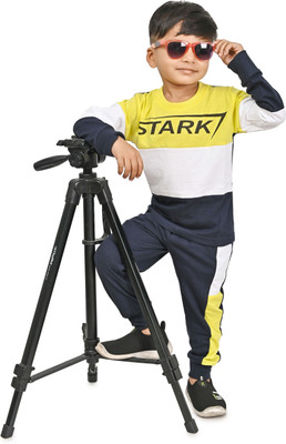 CHANDRIKA LIFESTYLE Boys Casual T-shirt Trouser(YELLOW)