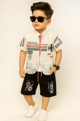 Shirazi Kids Boys Casual T-shirt Shorts(MULTI 1)