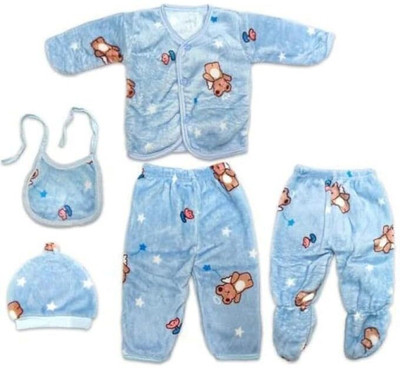 Trivika And Sons Baby Boys & Baby Girls Chhota Bheem Casual T-shirt Pyjama(Blue)