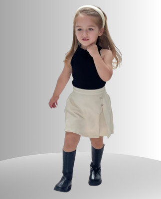 MENVVY FAB Baby Girls Party(Festive) Top Shorts(BLACK)