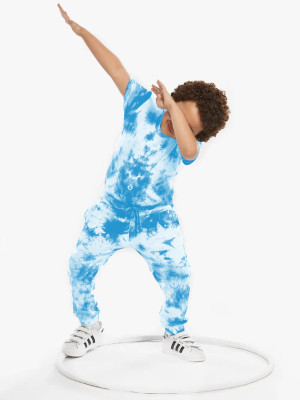 Pink Angel Boys & Girls Pluto Casual T-shirt Track Pants(Aqua)