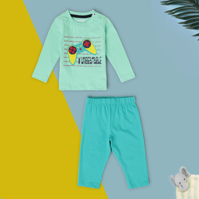 BabiesRus Baby Boys Casual Bodysuit Sleepsuit(Multicolor)