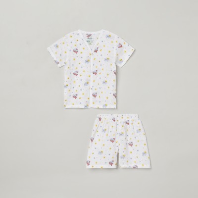 The Boo Boo Club Baby Boys Casual Shirt Shorts(Cloud)