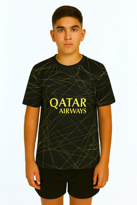 DOSTITCH Boys & Girls Casual T-shirt Shorts(Black)