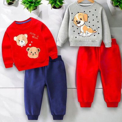 toystshirt Baby Boys & Baby Girls Casual Sweatshirt Pant(Multicolor)