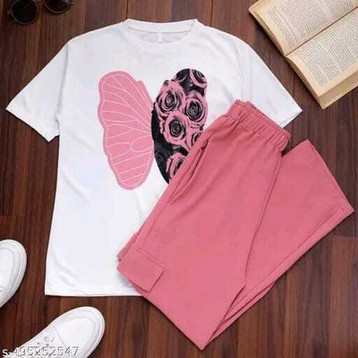 Ashish Enterprises Tshirt Palazzos Co-ords Set