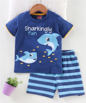 SANWARIA CLUB Baby Boys Casual T-shirt Shorts(SKY, BLUE)