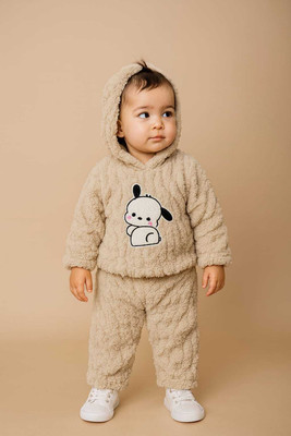 KIDS PARYANIS Baby Boys & Baby Girls Casual Sweatshirt Pyjama(BROWN)