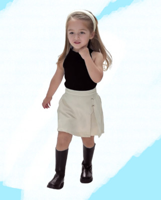 MENVVY TREND Baby Girls Party(Festive) Top Shorts(BLACK)