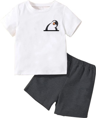 Billion Boys Casual T-shirt Shorts(WHITE-033)