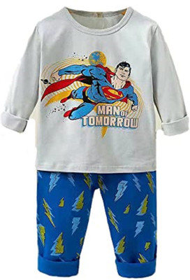 Bold N Elegant Baby Boys & Baby Girls Casual T-shirt Pyjama(Grey)