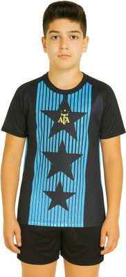 DOSTITCH Boys & Girls Casual T-shirt Shorts(Black)