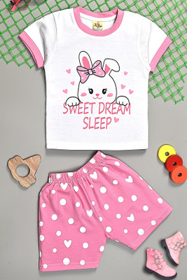 HouseOfCommon Girls Casual Top Shorts(MULTI COLOUR)