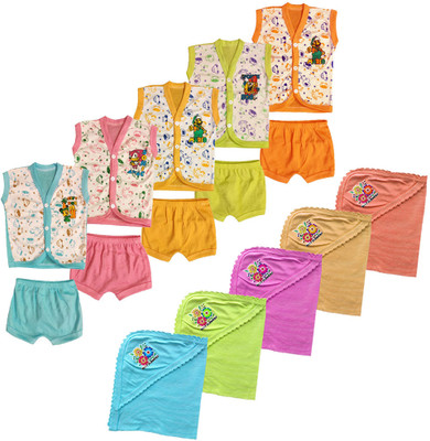 JUST TRY FASHION Baby Boys & Baby Girls Casual T-shirt Pant(Multicolor_6)