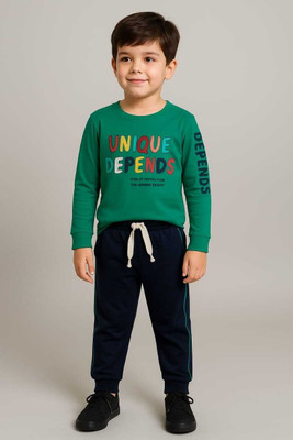 Aqsa Fashion Boys Party(Festive) T-shirt Pant(GREEN)