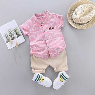 Uwald Boys Party(Festive) Shirt Shorts(ALPHA PINK)