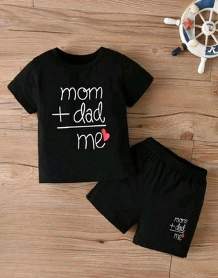 MUCARE Baby Boys & Baby Girls Casual T-shirt Capri(BLACK, WHITE, RED)