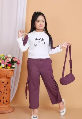 TULIP Girls Party(Festive) Top Capri(PURPLE)