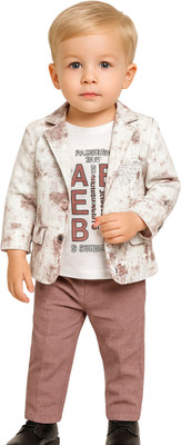 PLAYFULL Baby Boys Party(Festive) Blazer Bodysuit(malticolour)