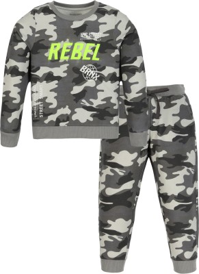 Plum Tree Boys Casual T-shirt Pant(CAMOFLAGUE)